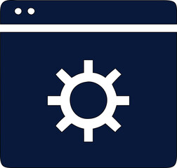 Gear icon vector illustration designed for settings, tools, and system configurations. Ideal for modern web design, mobile apps, and tech dashboards.