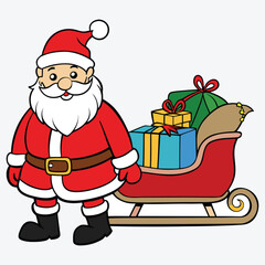 Santa vector, Santa design, Santa concept, Santa post, Santa cartoon, Santa icon, Santa template, Santa art, Santa concepts & topics, Santa doodle, 