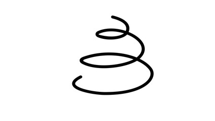 wedding cake symbol, black isolated silhouette