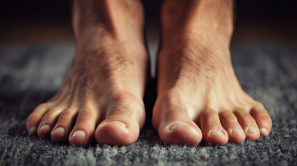 close up of beautiful female feet