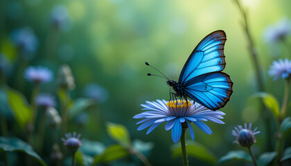 Obraz premium butterfly on a flower