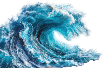 Fototapeta premium Powerful Ocean Wave with Turquoise and White Foam