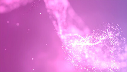 Abstract pink particle swirl background