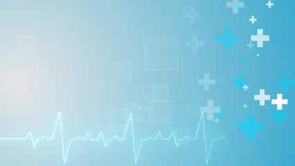 Healthcare Medical Data business corporate particles digital technology clean presentation background