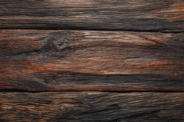 Close-up of weathered, dark brown wooden planks (8)