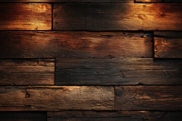 Dark, aged wooden planks, lit from above