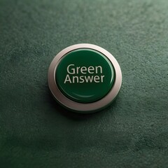 3D green answer button,Generative Ai
