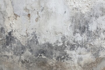Aged, weathered plaster wall with varied tones of gray and white