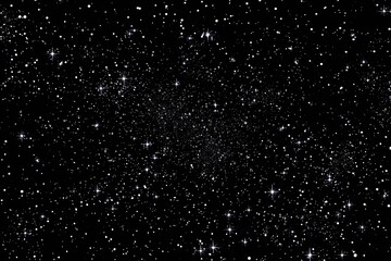 Dark night sky, densely packed with stars