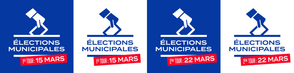 Elections municipales françaises à 2 tours / 15 et 22 mars 2026 © Brad Pict
