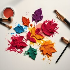 brush and paint