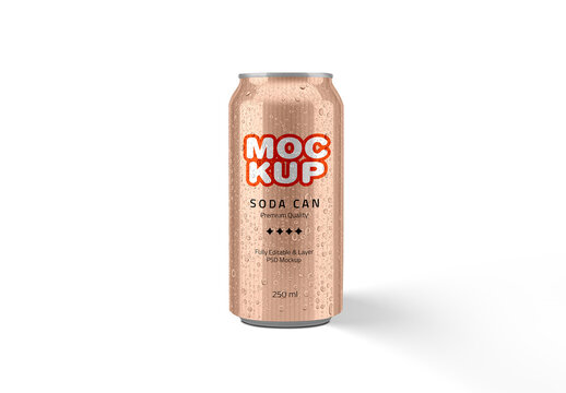 Aluminum Soda Can Mockup