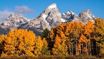 Autumnal peaks, a landscape of vibrant colors