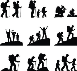 Landmarks and Monuments Silhouette Icon Vector Set World Famous Landmarks and Monuments Black Silhouette Design