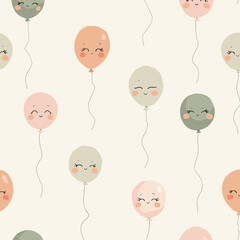 Naklejka premium happy birthday, birthday celebration, balloon party, birthday pattern, colorful balloons, birthday decorations, birthday design, festive balloons, party balloons, balloon pattern, cheerful birthday, p