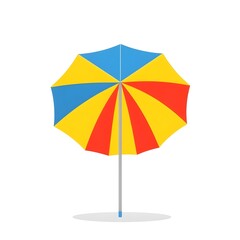 Obraz premium beach umbrella isolated on white