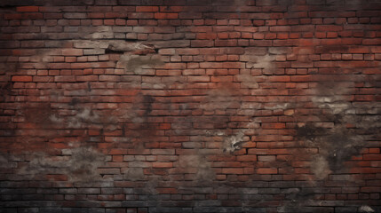 Old Brick Wall Texture Background – Rustic Grunge Surface for Urban Design, Vintage Construction.