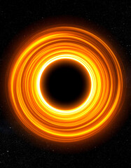 Black hole ring in space