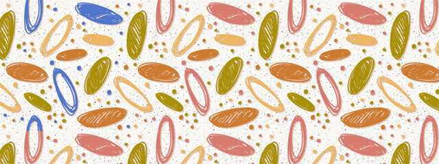 seamless pattern with easter eggs vector
