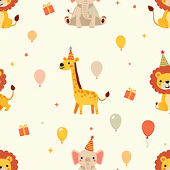 seamless pattern with animals
