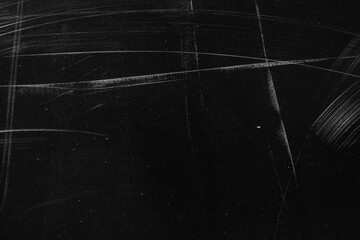 grunge overlay effect with scratch and dust on black background,retro noisy grain dust texture for...