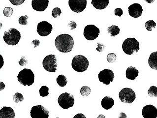 Abstract black and white polka dots pattern (1)