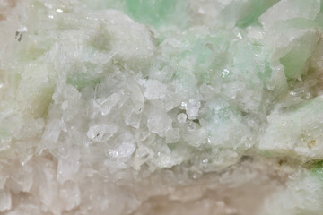 Apophyllite, a mineral, sodium and calcium silicate of complex composition. Geology and Mineralogy