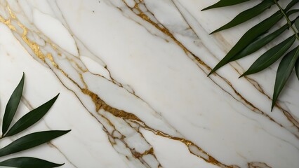 White marble with golden veins &ndash; luxury stone texture background for interior design