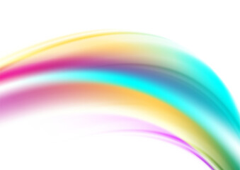 Colorful smooth waves abstract concept background. Vector design
