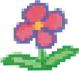 Pink flowers pixel