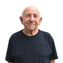 Obraz premium Authentic Smile Ageless Spirit isolated transparent png background