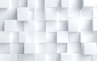 Abstract geometric pattern of light gray cubes