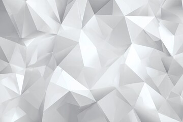 Obraz premium Abstract geometric pattern of many small, overlapping, light gray triangles