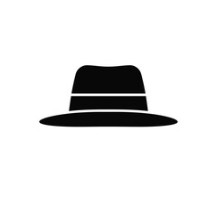 Black fedora hat with band headwear