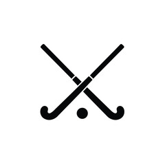 Hockey sticks crossed with ball sport