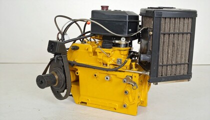Yellow theodolite mounted on a tripod with telescope and adjustment knobs, set against a clean backdrop—evoking precision, surveying, and the engineered elegance of spatial measurement.