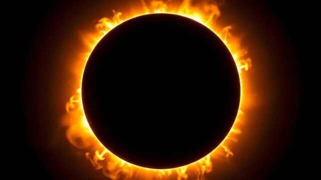 Solar eclipse graphic design