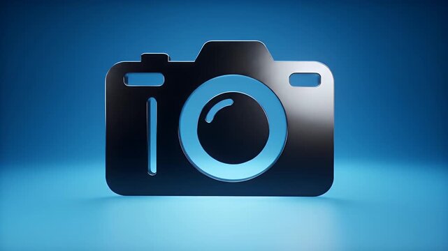 Simple camera icon rotation slideshow
