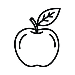 Vector illustration of apple fruit, healthy food illustration