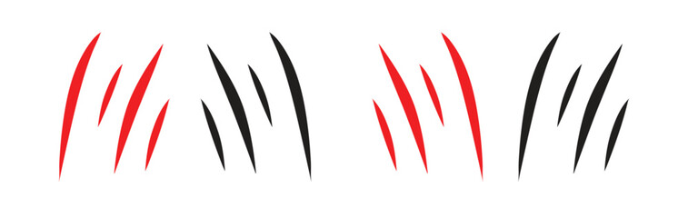  scratches mark silhouette vector, dog scratches signs, tiger scratches signs, lion scratches signs