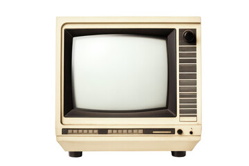 Vintage monitor screen showcasing a retro design with a classic aesthetic and manual controls, perfect for nostalgic enthusiasts and collectors interested in old technology