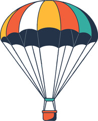 Obraz premium Colorful Hot Air Balloon Fly Adventure Travel Theme