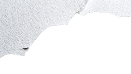 Torn White Paper Texture with Black Background