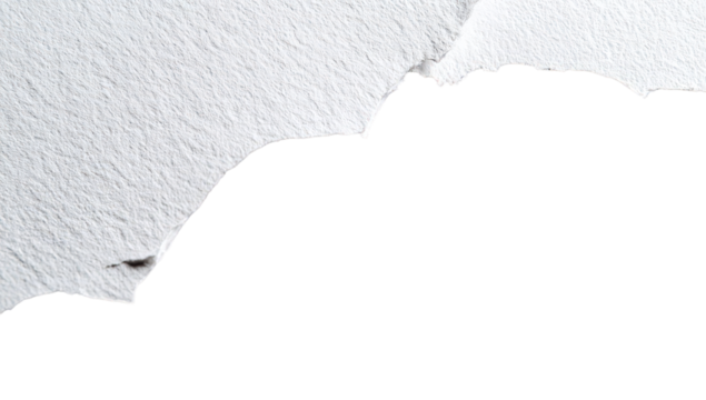 Torn White Paper Texture with Black Background