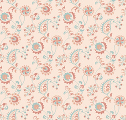 Elegant paisley blooms a timeless design evoking peace serenity crafting unforgettable cozy moments