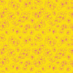 Vivid floral design celebrating spring with blossoms in bloom a cheerful and energizing yellow