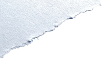Torn White Paper Texture with Irregular Edge on Black Background