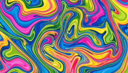Colorful swirling abstract art