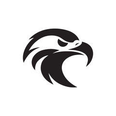 Regal Eagle Head Silhouette for Majestic and Powerful Logo Designs