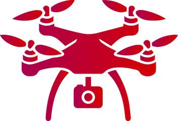 Drone with Camera Icon in Color